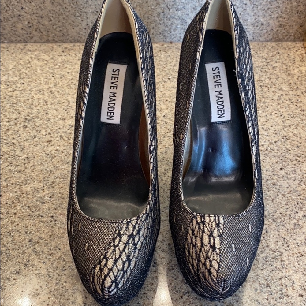 Steve Madden lace and sparkle shoes !!!